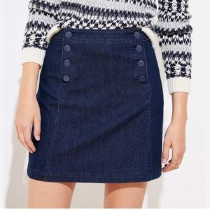 LOFT jean skirt